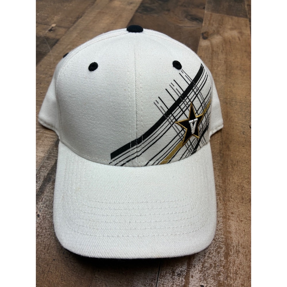 Vanderbilt Commodores Top of the World Hat White Black Gold L/XL One-Fit Cap